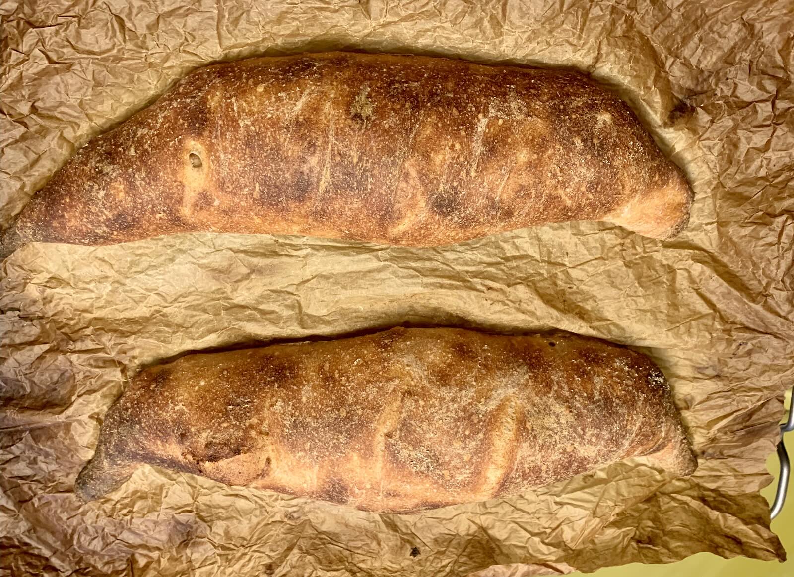 An early Demi baguette attempt before the breakthrough