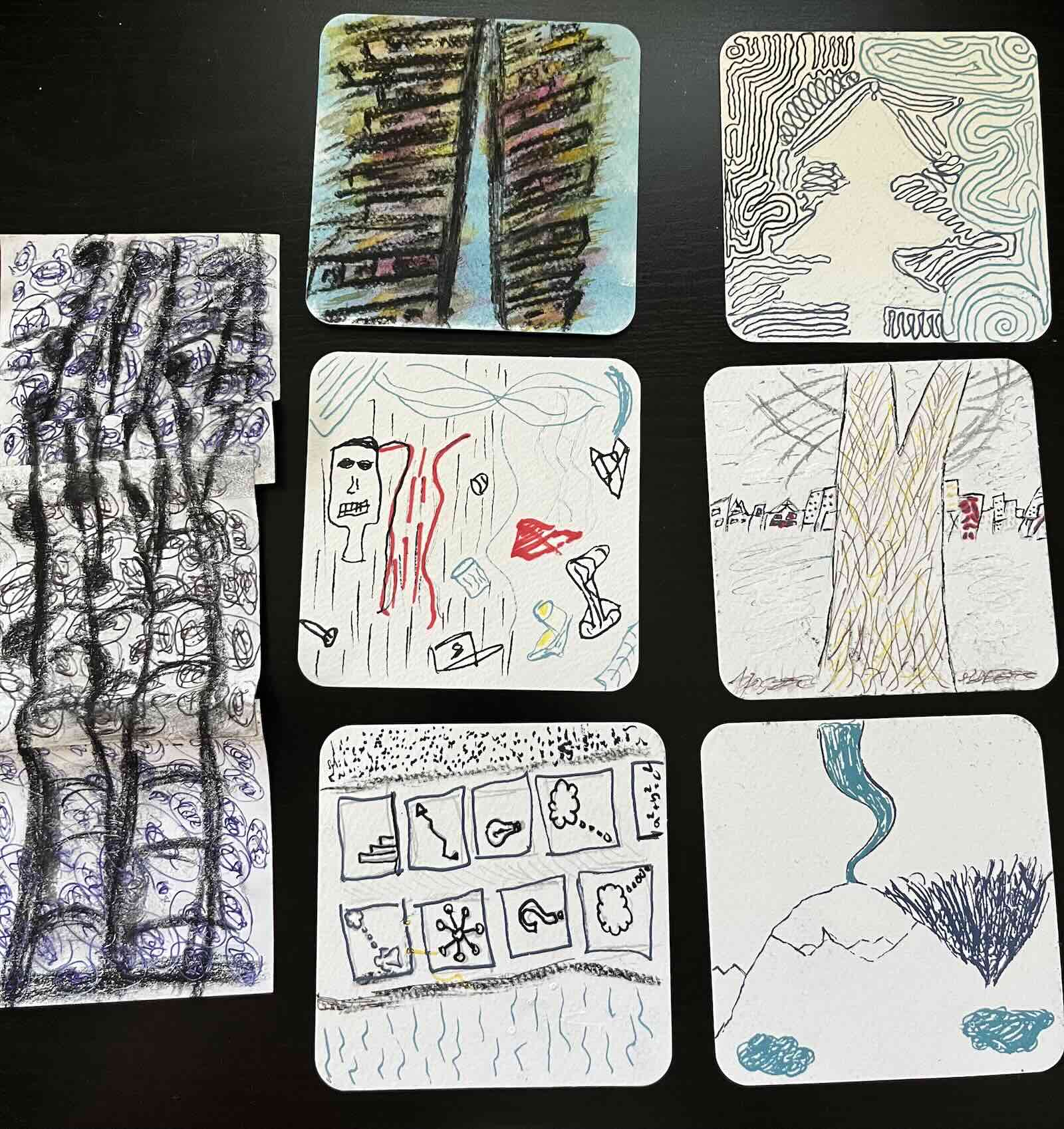 The finished cards